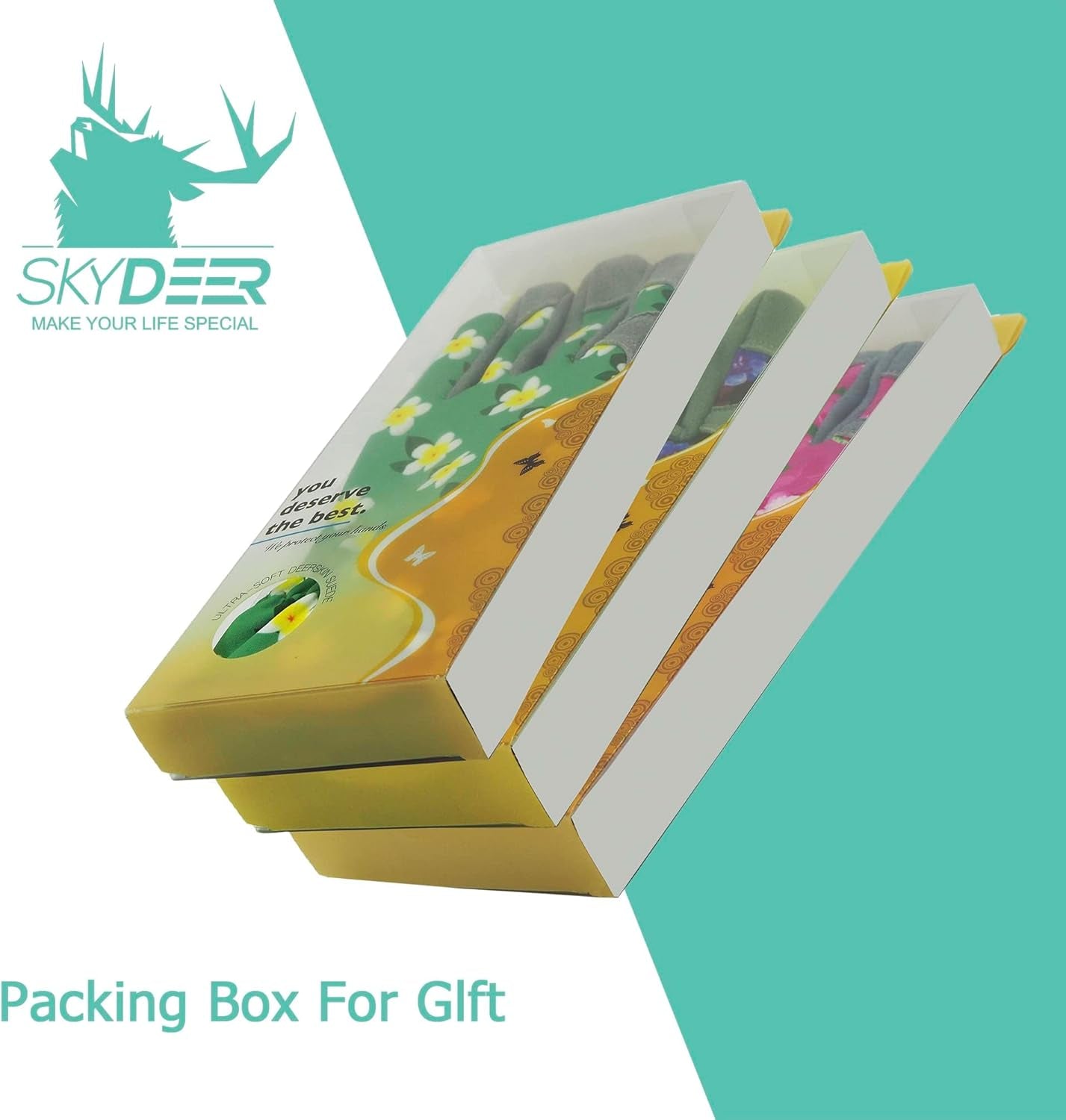 Premium Genuine Deerskin Suede Women'S Gardening Gloves, Ultra-Soft Padded, Comfort Fit for Work (SD6611/M)